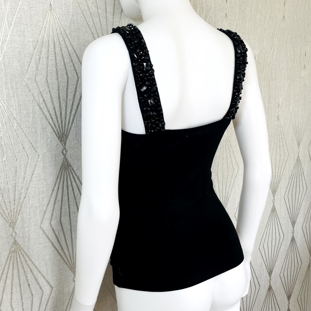 Cache’ Tank Top W/ Rhinestone Straps - image 7